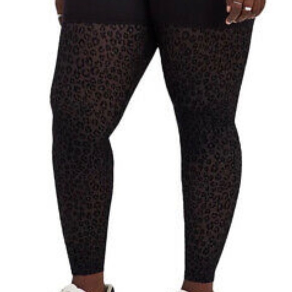 torrid Pants - Torrid Leopard Print Mesh Leggings